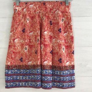 CAbi - Batik Bella casual pull on skirt #784, XS